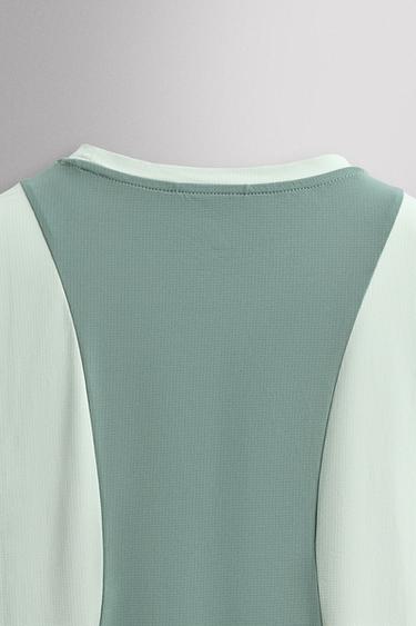 COLOUR BLOCK TECHNICAL T-SHIRT - Light blue by Zara - Image 9