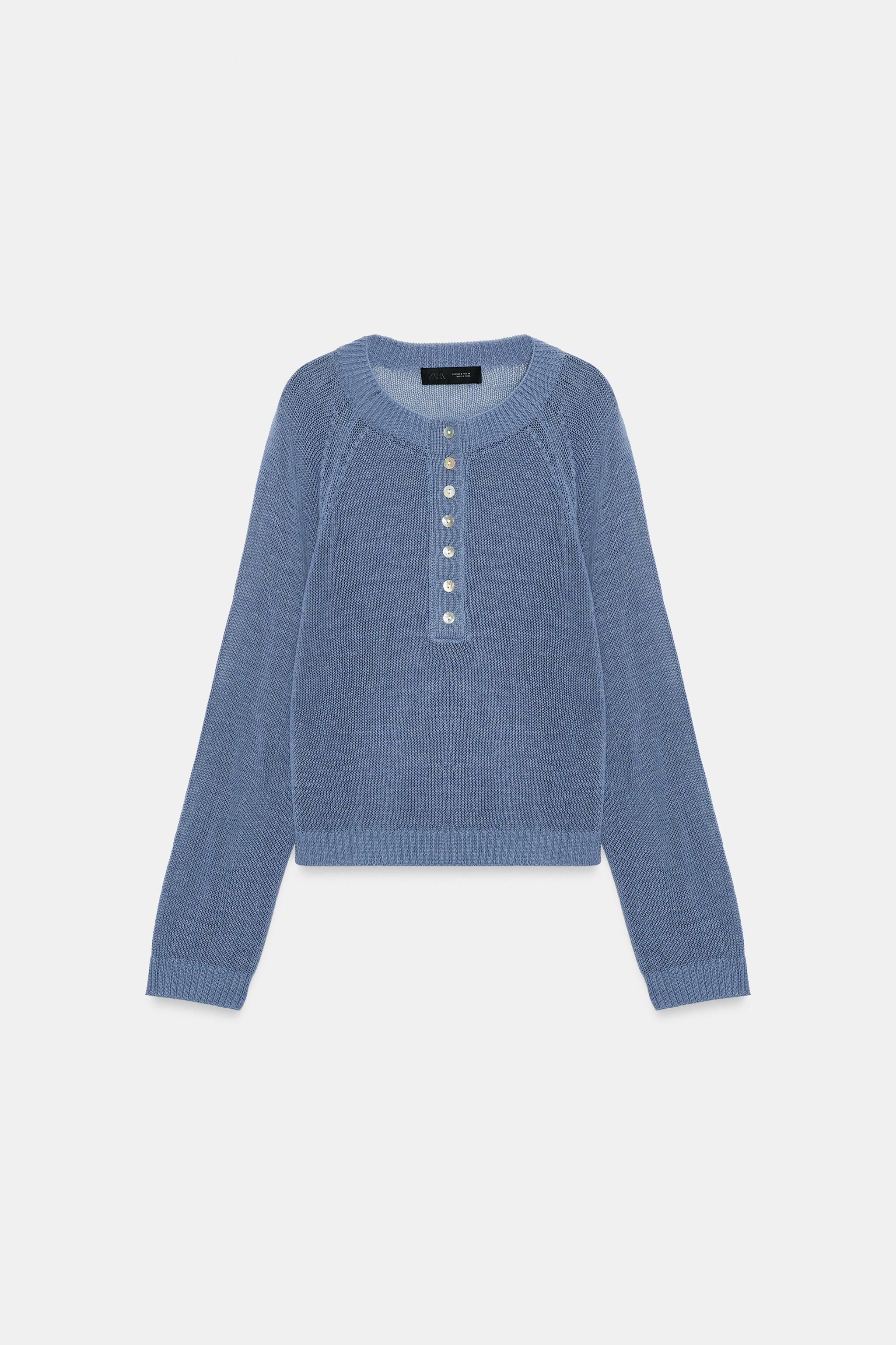 KNIT BUTTON-UP JUMPER
