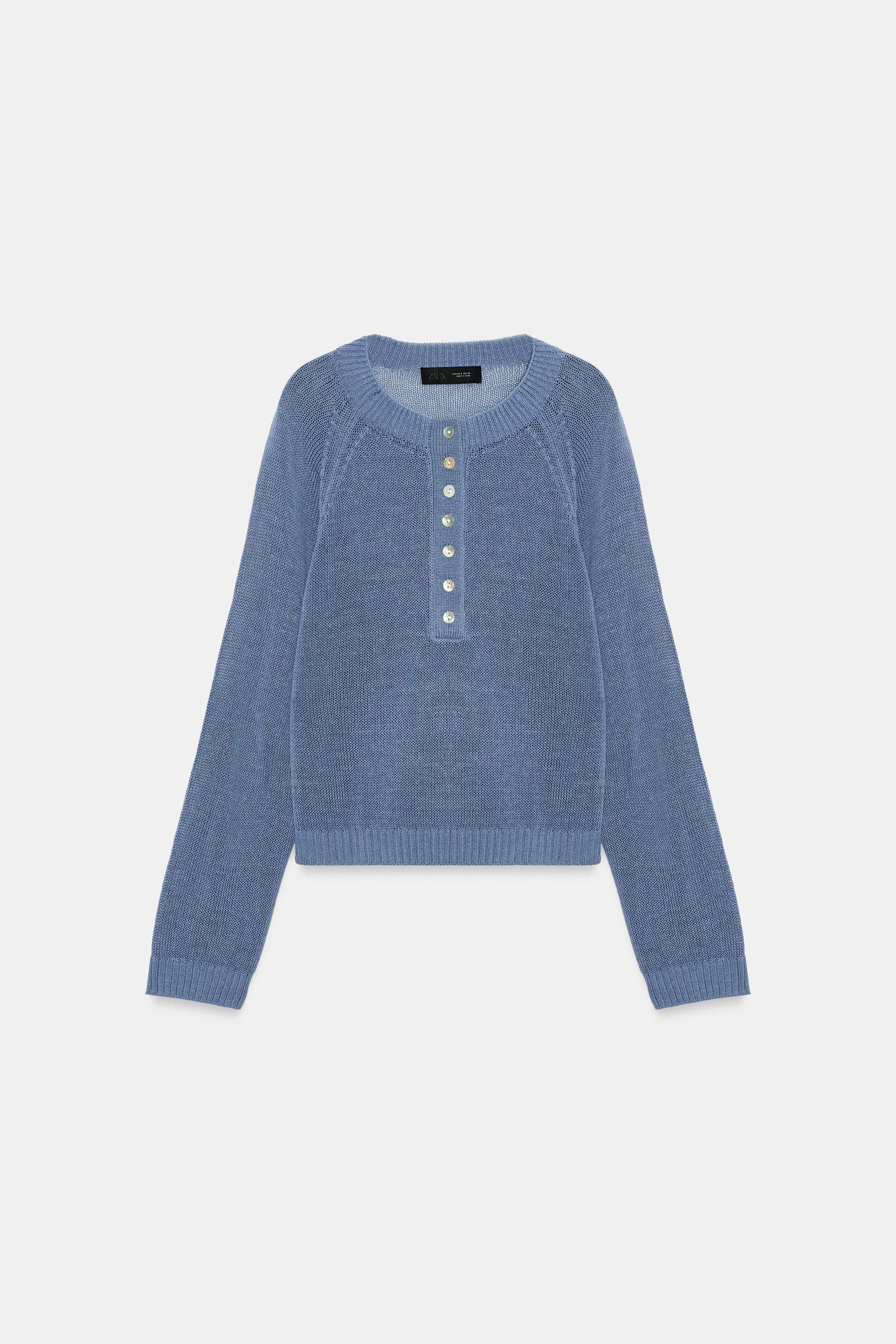 KNIT BUTTON-UP JUMPER thumbnail 9