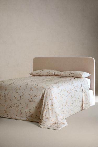 FLORAL PRINT FLAT SHEET - Oyster-white by Zara - Image 2