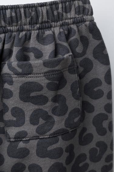 ANIMAL PRINT TROUSERS - Anthracite grey by Zara - Image 3