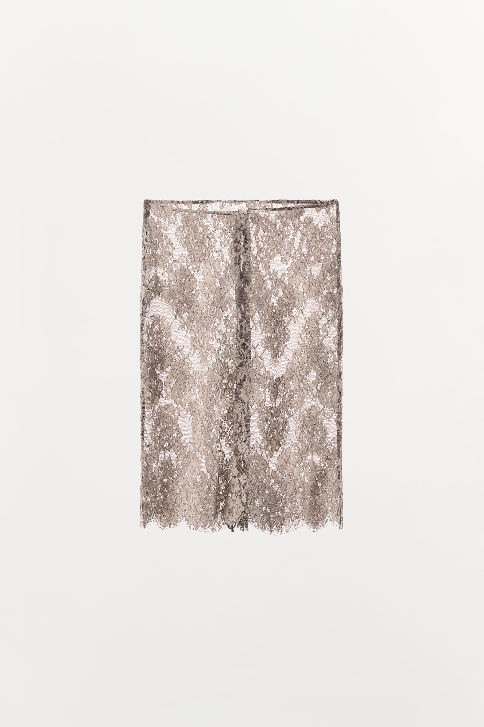 LACE MIDI SKIRT