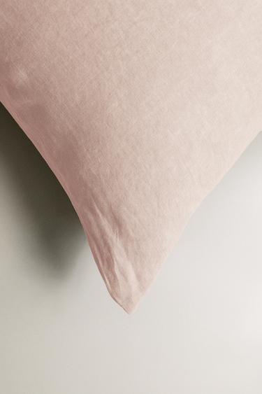 XXL LINEN CUSHION COVER - Pale pink by Zara - Image 1