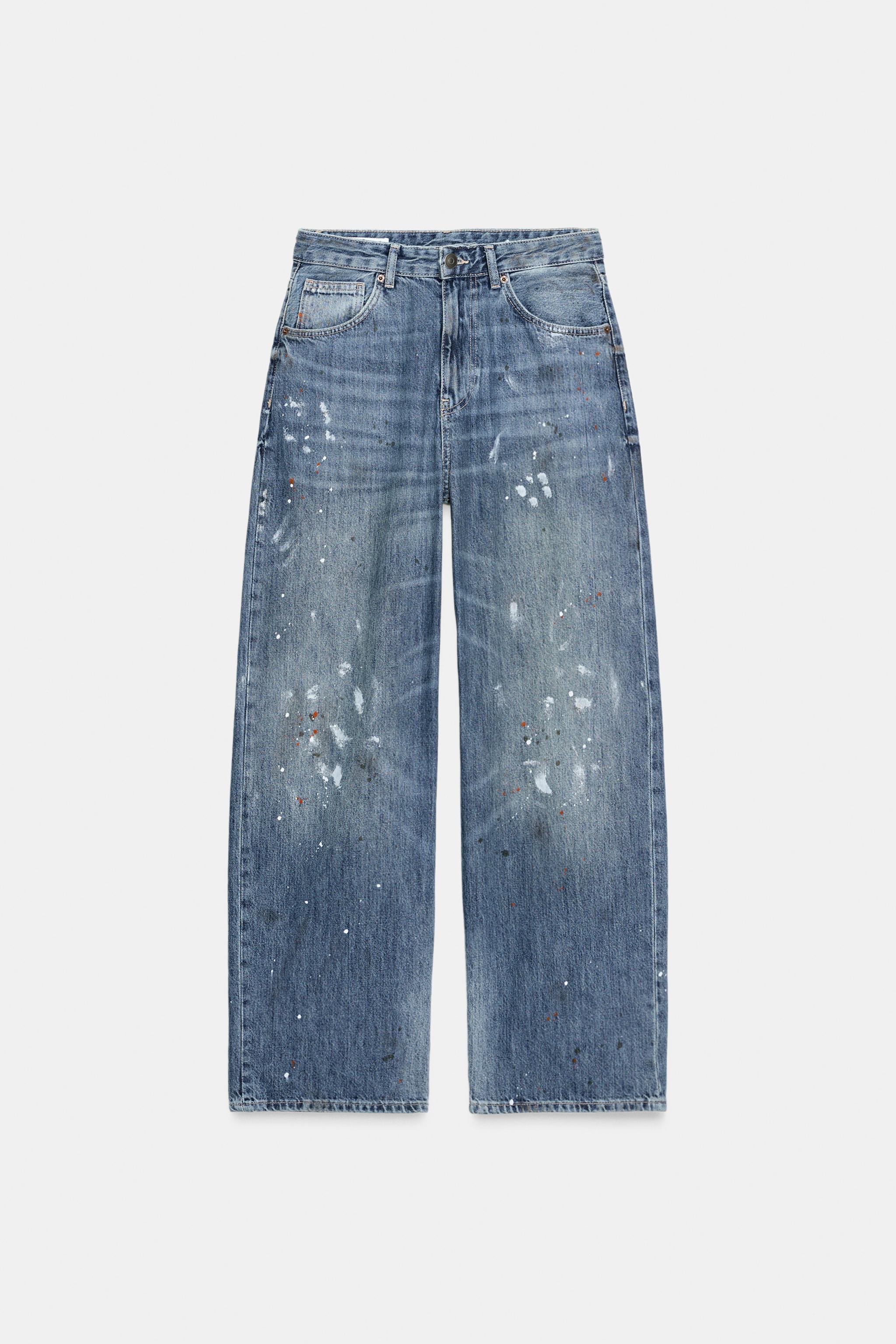 sizeadjust motif lace loose denim PT ブルー sizeadjust motif lace loose denim PT ブルー