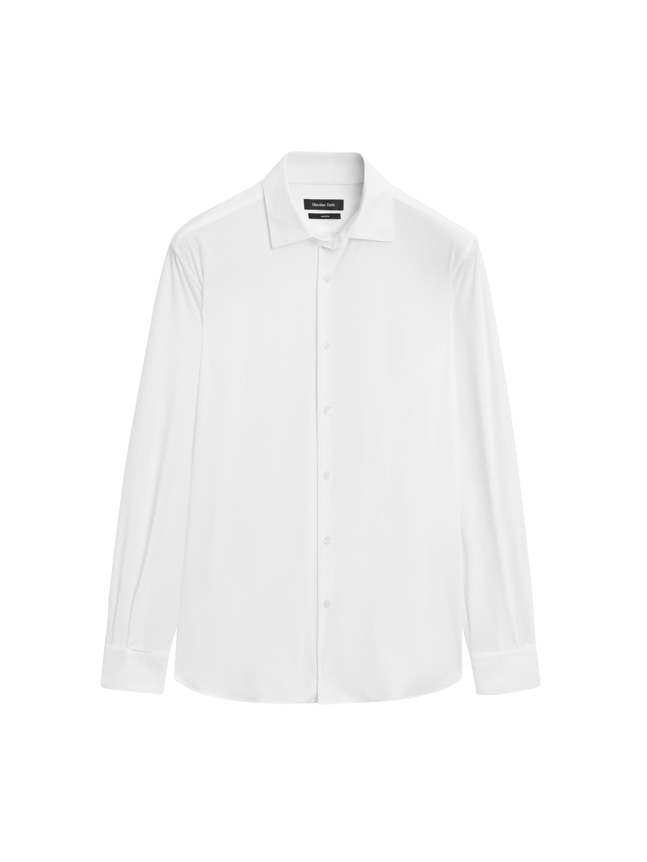 Slim fit stretch shirt — White