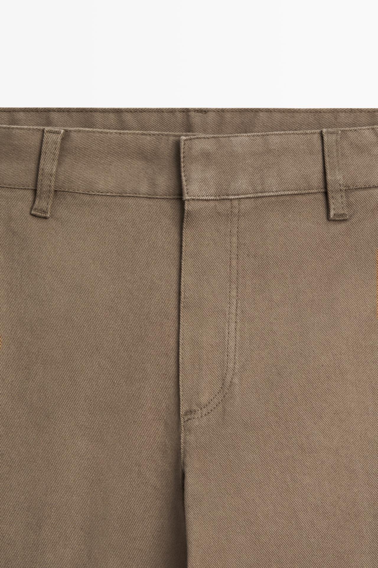 Stretch cotton blend pants — Black gold