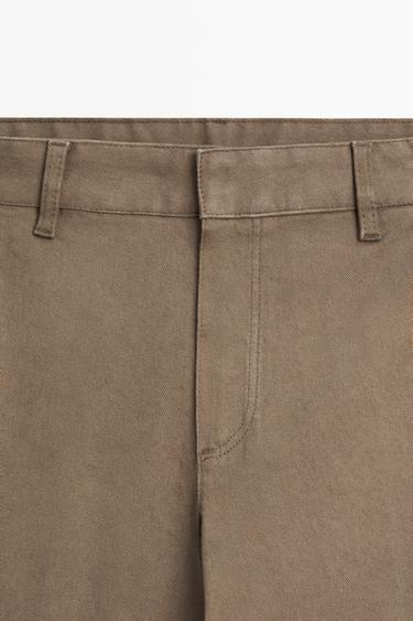 Stretch cotton blend pants — Black gold 2