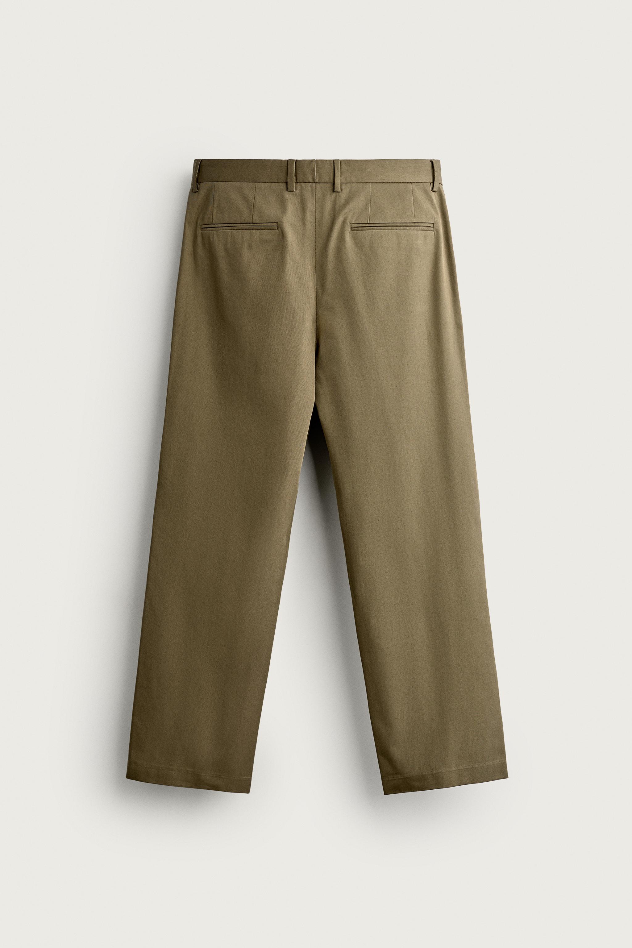 Zara STRAIGHT FIT PANTOLON görsel 7