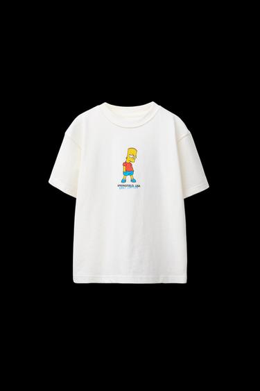 Zara THE SIMPSONS ™ MATT GROENING PRINT T-SHIRT - Ecru - Image 0