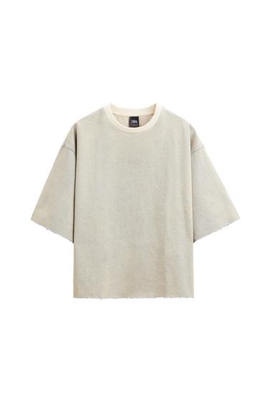 CROPPED DENIM SWEATSHIRT
