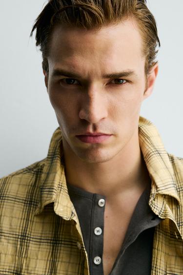 CHEMISE RELAXED FIT À CARREAUX - Bis de Zara - Image 4