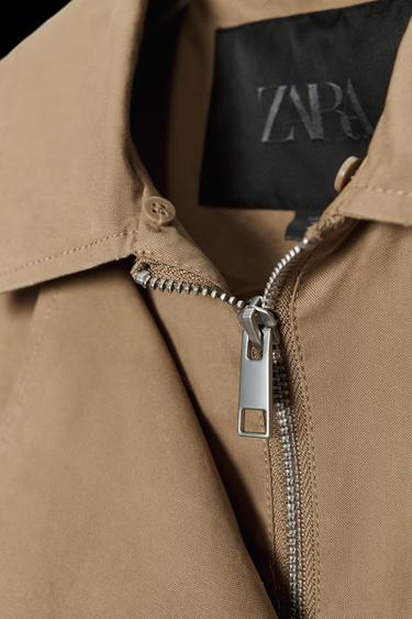 FAUX FUR COLLAR BOMBER JACKET ZW COLLECTION - Dark camel by Zara
