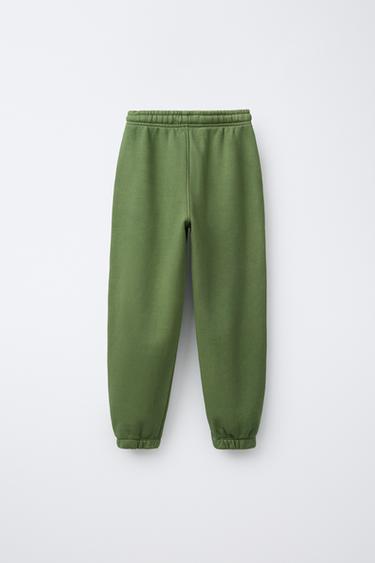 GARMENT DYE SWEATSHIRT AND JOGGERS SET - Green by Zara - Image 4