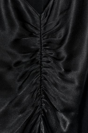 ROBE HALTER SATINÉE ZW COLLECTION - Noir de Zara - Image 11