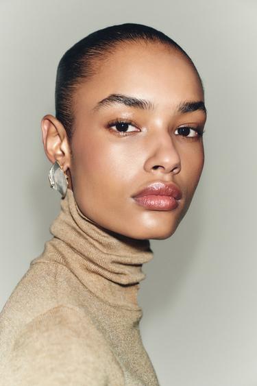 CONTRAST RHINESTONE EARRINGS - Gold / Silver by Zara