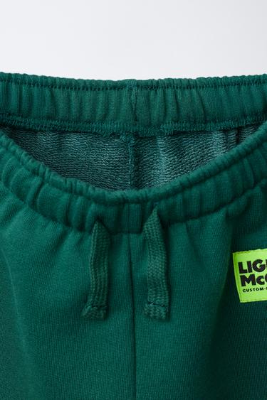 PANTALON JOGGER MOLLETON CARS RAYO MCQUEEN © DISNEY - Vert bouteille de Zara - Image 3