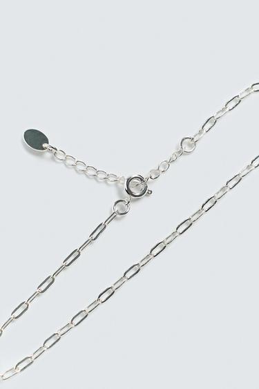 METAL CHAIN LINK BRACELET - Silver by Zara - Image 1