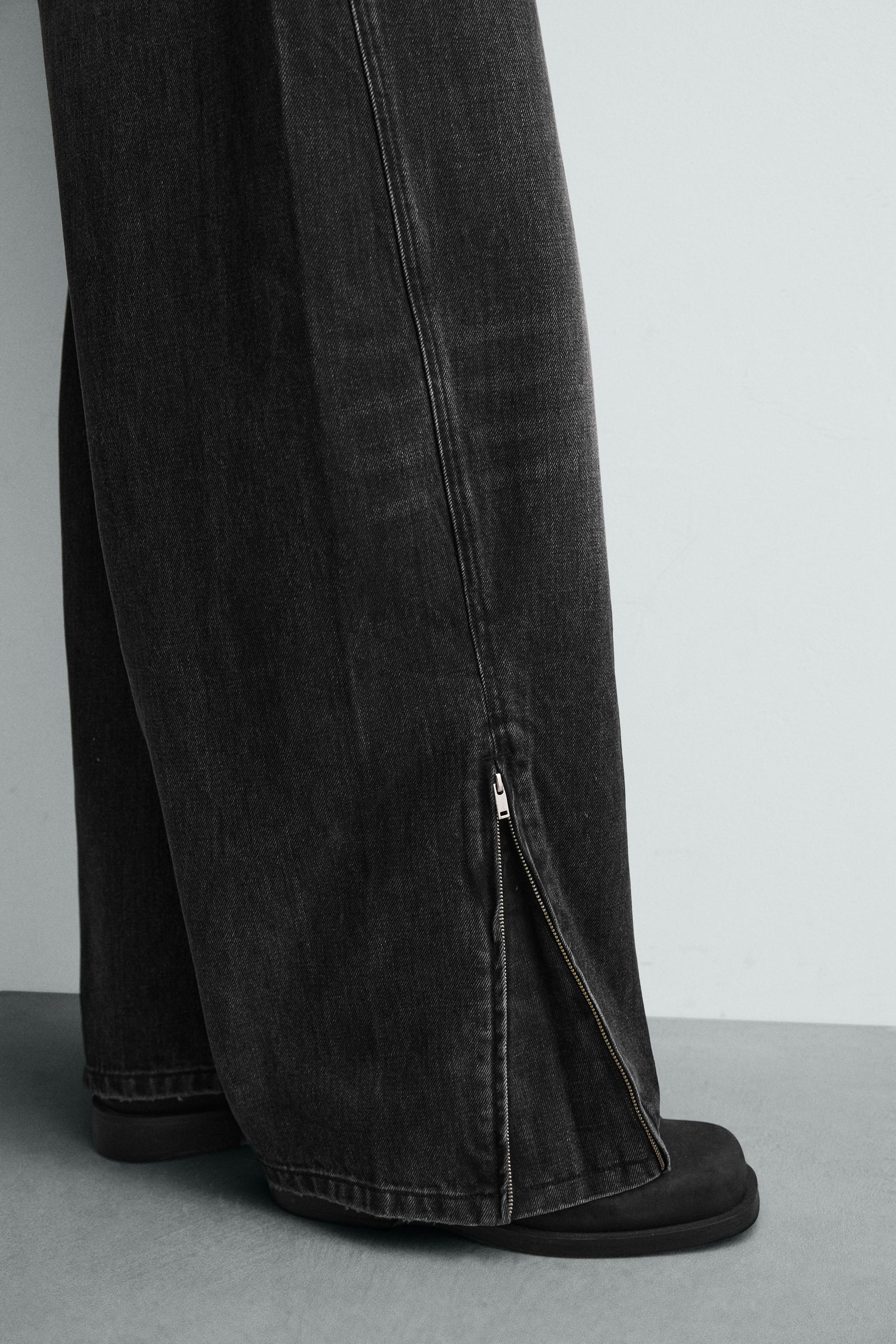 JEANS BALLOON FIT À FERMETURES ÉCLAIR
