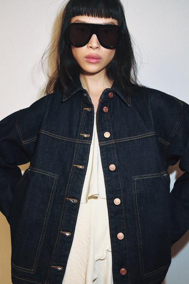 BLOUSON Z1975 EN DENIM - Bleu de Zara - Image 2