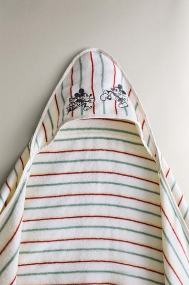 SERVIETTE DE BAIN À CAPUCHE VELOURS MICKEY & MINNIE ©DISNEY - Jaune de Zara - Image 2