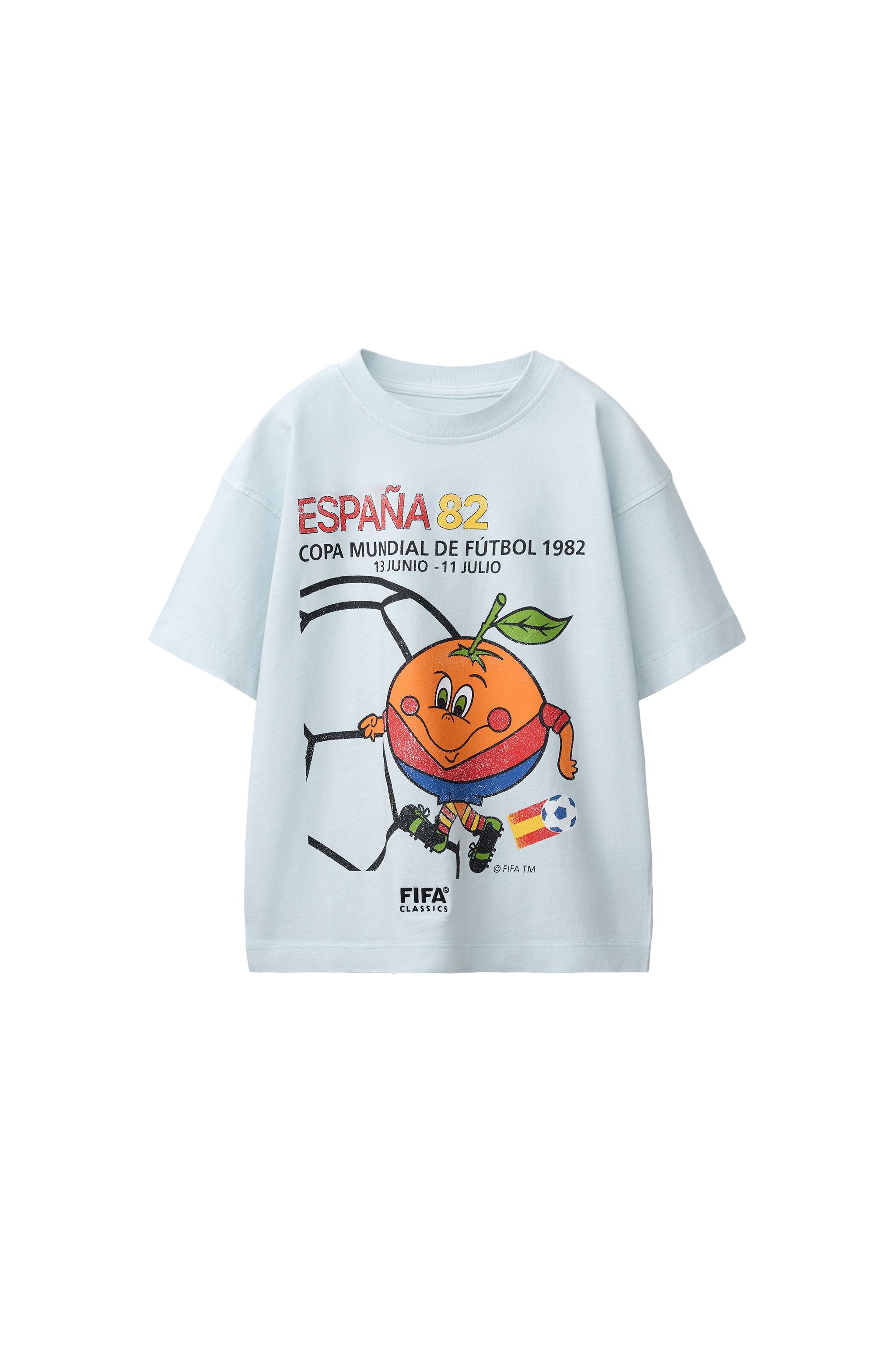 FIFA WORLD CUP ™ 1982 PRINTED T-SHIRT - Sky blue | ZARA United States