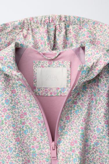 CIRÉ EFFET GOMME IMPRIMÉ À FLEURS DÉPERLANT - Rose de Zara - Image 7