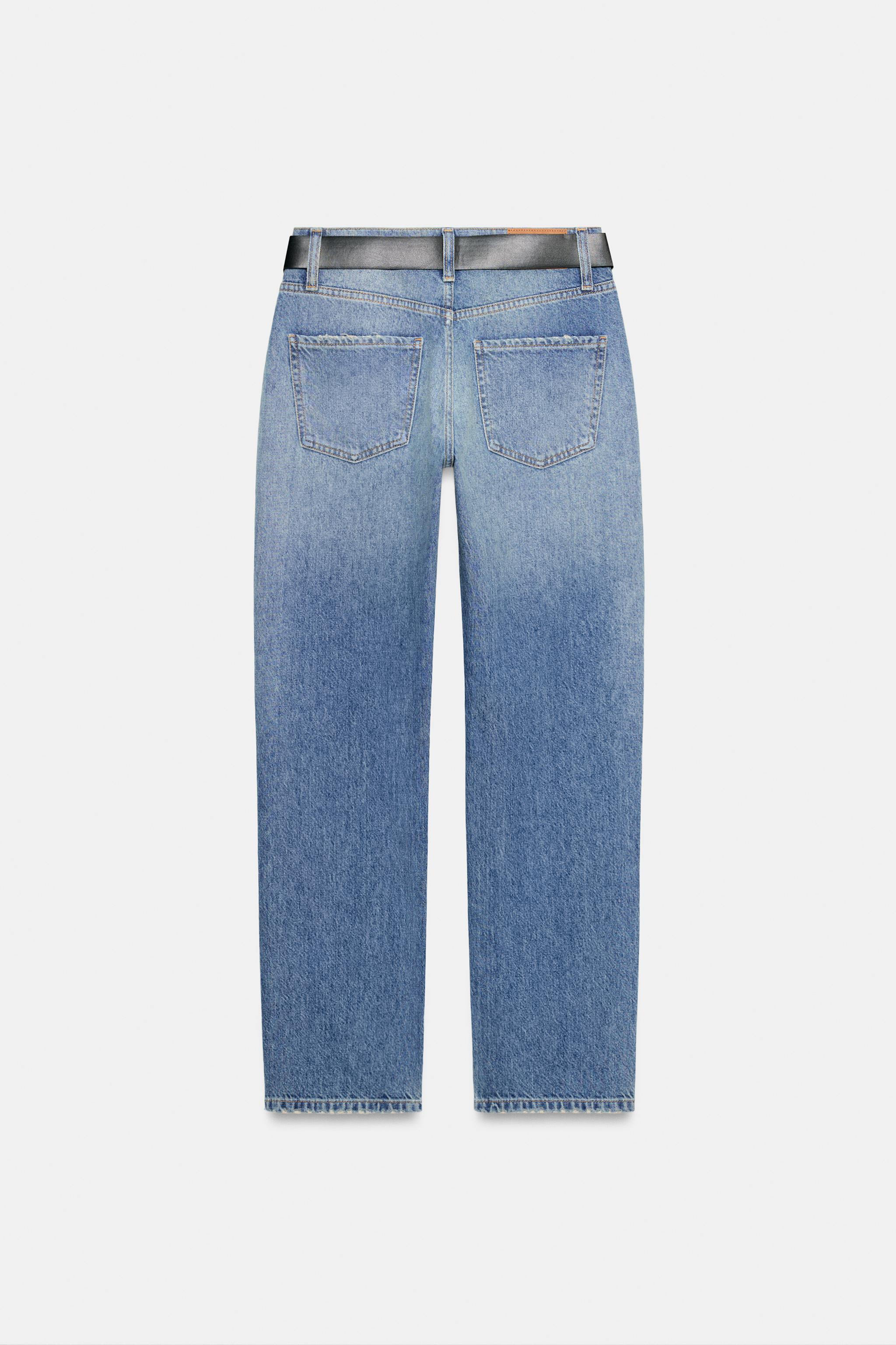 Z1975 KEMERLİ ORTA BEL SLIM FIT JEAN - Görsel 9