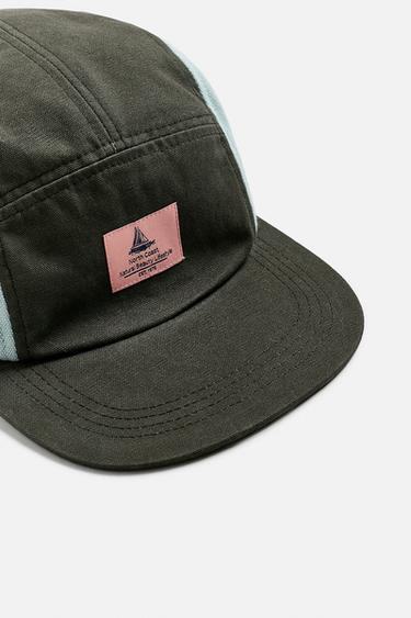 COLOUR BLOCK PATCH CAP - Khaki by Zara - Image 2