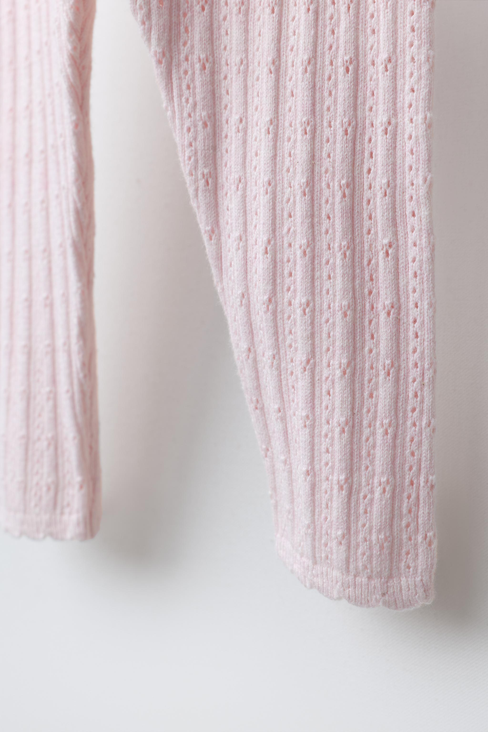 OPENWORK KNIT LEGGINGS