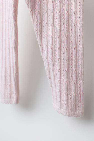 LEGGING EN MAILLE AJOURÉE - Rose pâle de Zara - Image 3