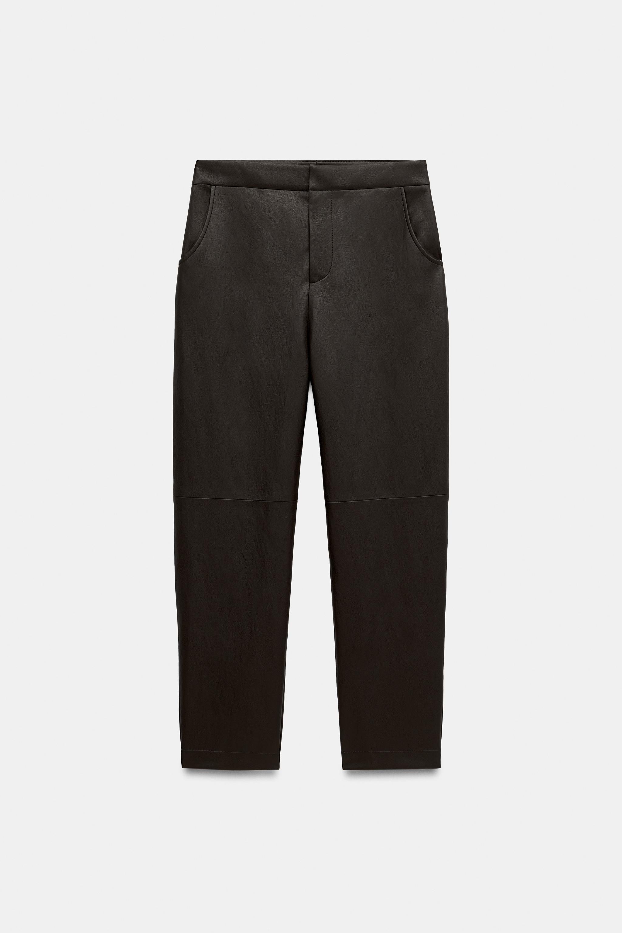 PANTALON CINTRÉ MATIÈRE SYNTHÉTIQUE