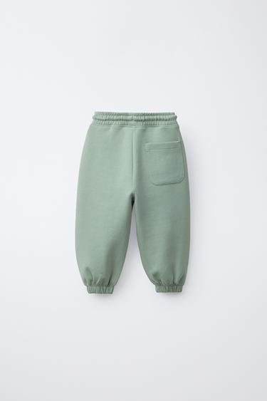 INTERLOCK JOGGERS - Light green by Zara - Image 1