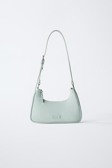 BOLSO HOMBRO NYLON - Verde de Zara