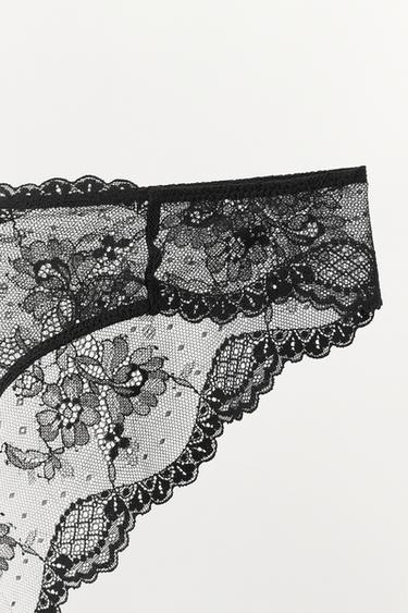 LACE BRIEFS - Black by Zara - Image 5