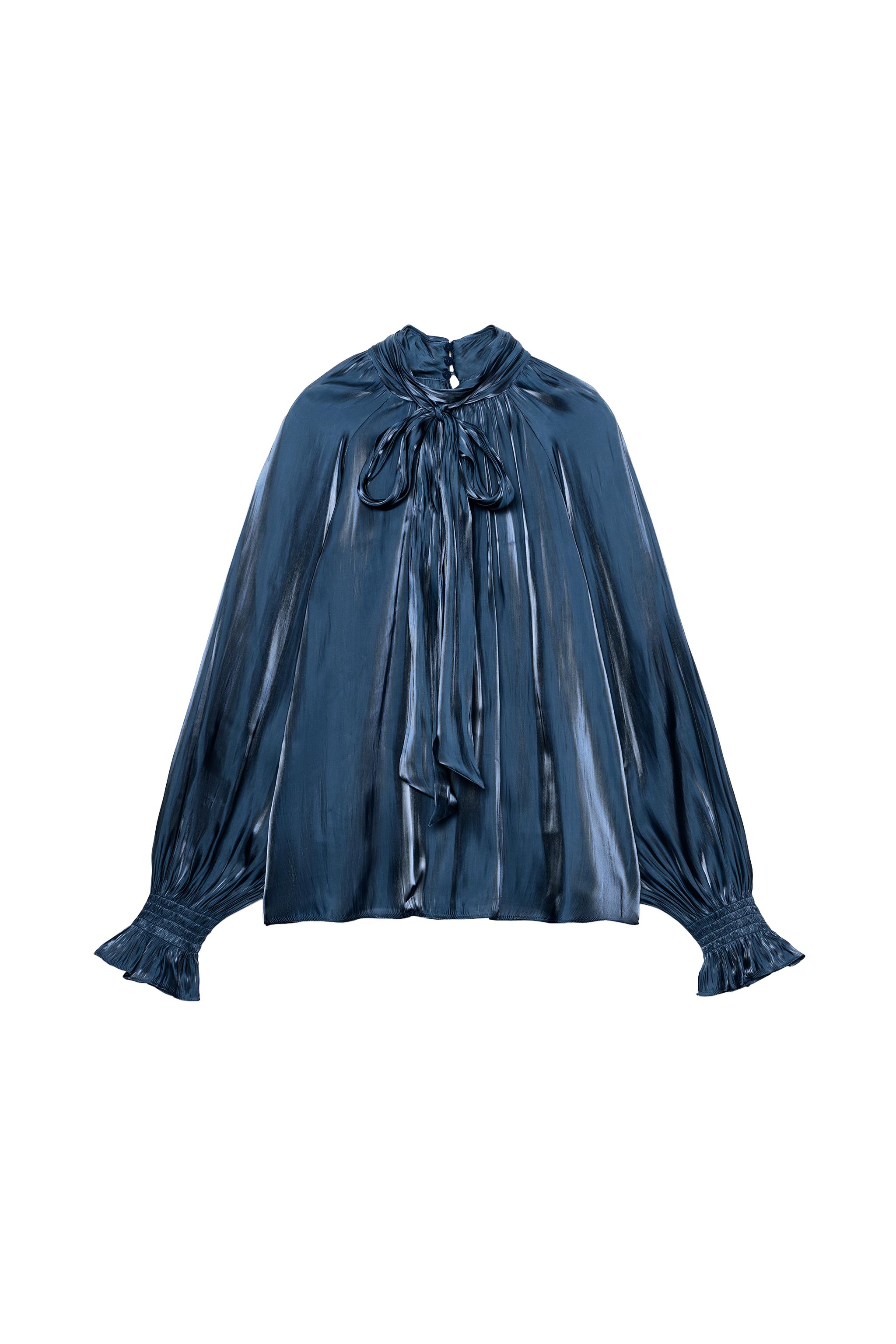BLUSA SATINADA LAZO