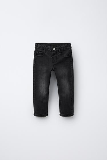 SKINNY DENIM TROUSERS - Black by Zara