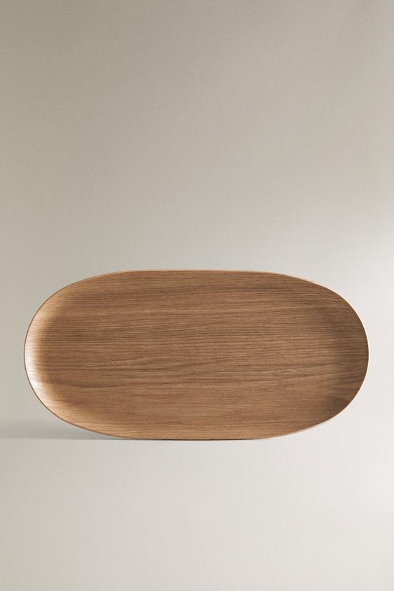 OVAL WOODEN TRAY