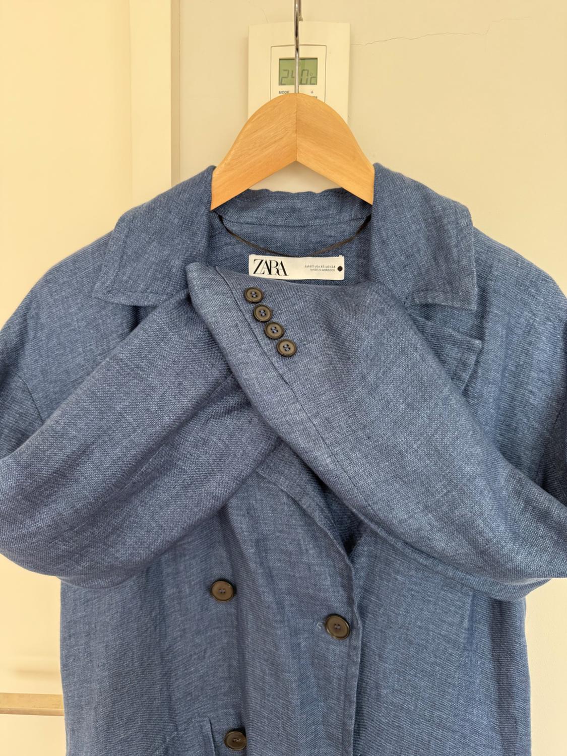 LINEN COAT WITH BUTTONS - LIMITED EDITION - Image 4