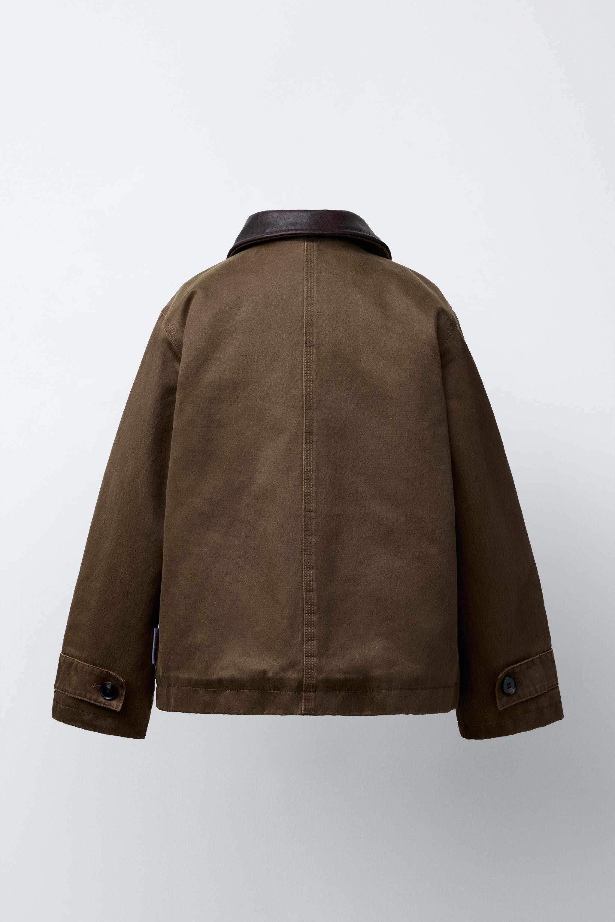 HELLO KITTY © SANRIO ワックス加工ジャケット - ミンクブラウン