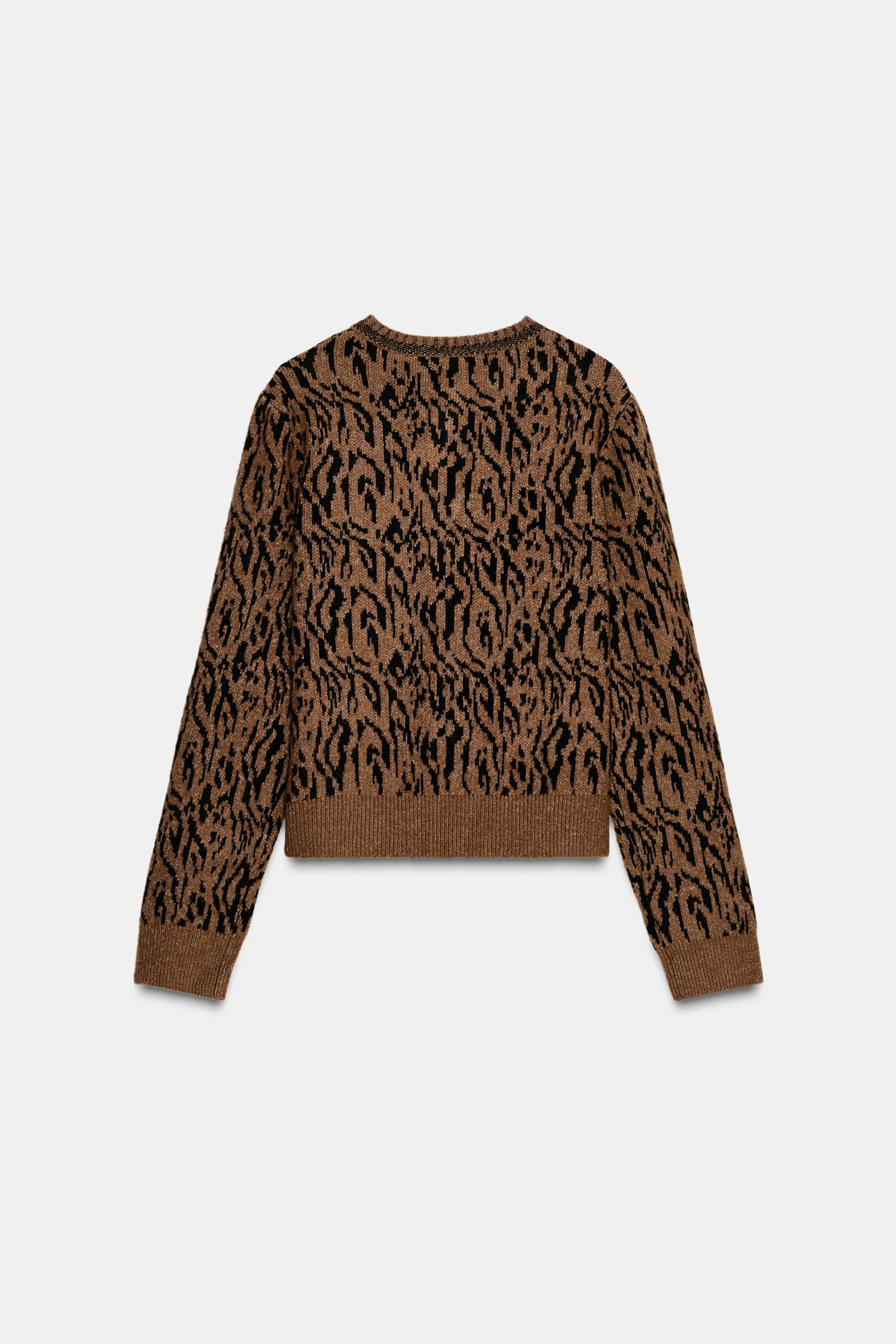 ANIMAL JACQUARD CARDIGAN - Multicoloured | ZARA United Kingdom