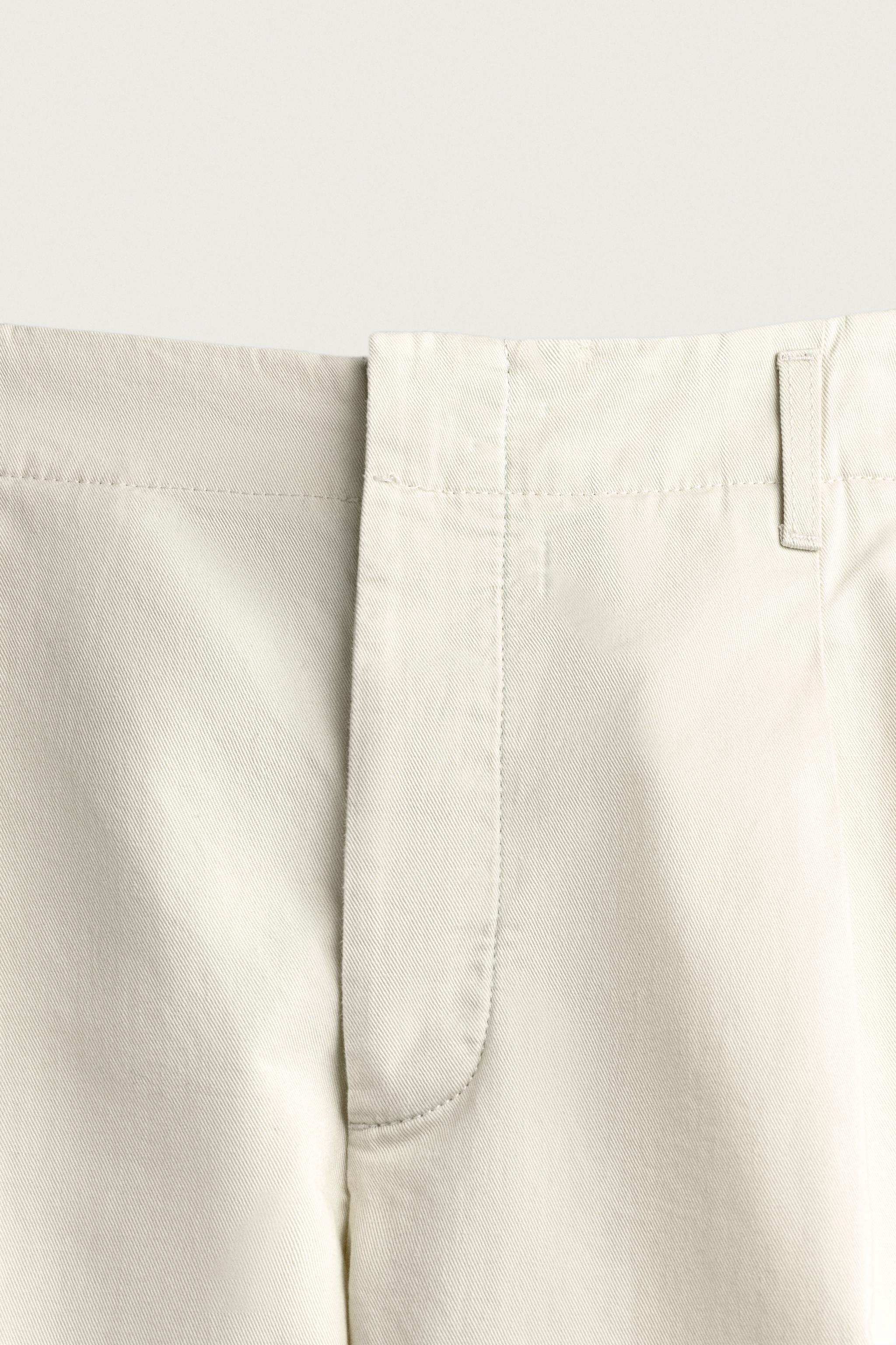 Мужские шорты Zara RELAXED-FIT PLEATED BERMUDA SHORTS — фото 8