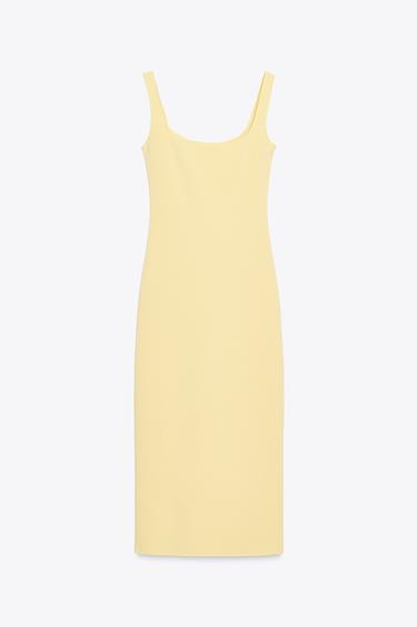FLORAL STRETCH DRESS - Yellow by Zara - Image 7