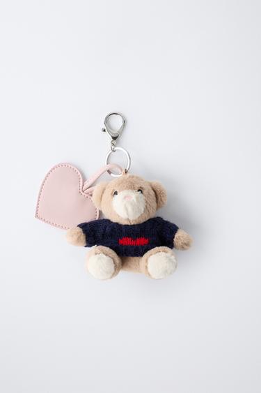 BEAR AND HEART KEY RING - Light brown by Zara - Image 3
