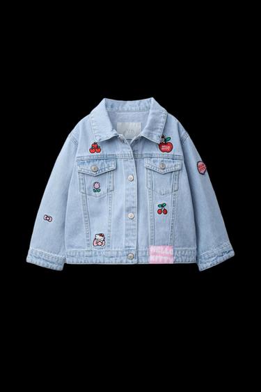 Zara HELLO KITTY © SANRIO DENIM JACKET - Blue