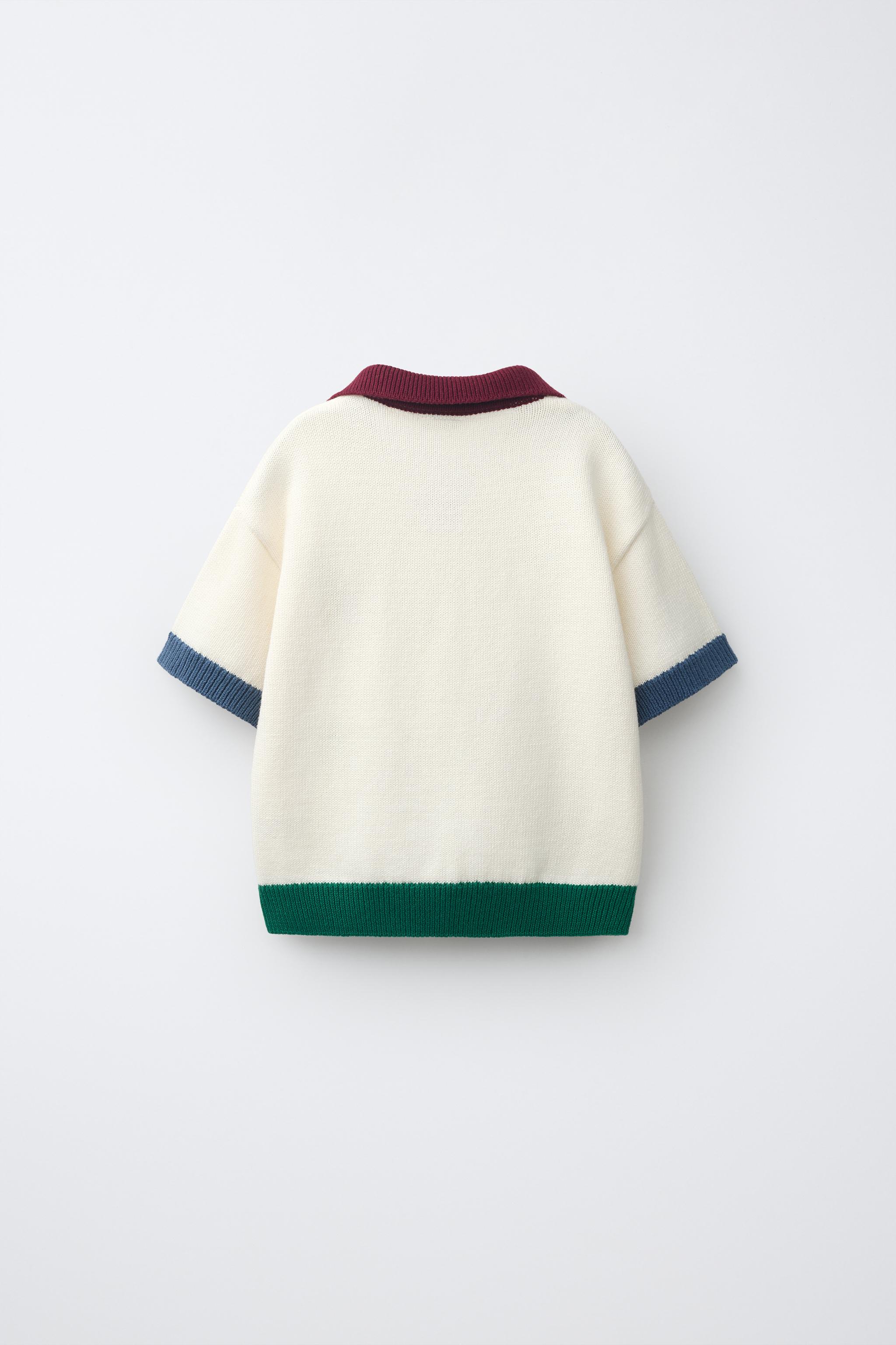 MICKEY MOUSE © DISNEY EMBROIDERED KNIT POLO — Ecru