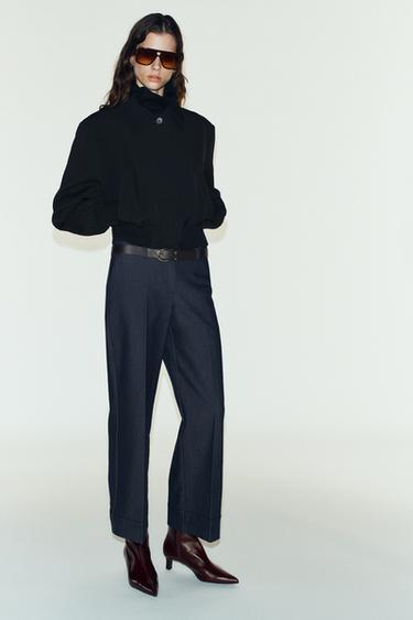 PANTALÓN CINTO BAIXO VOLTA - Índigo de Zara