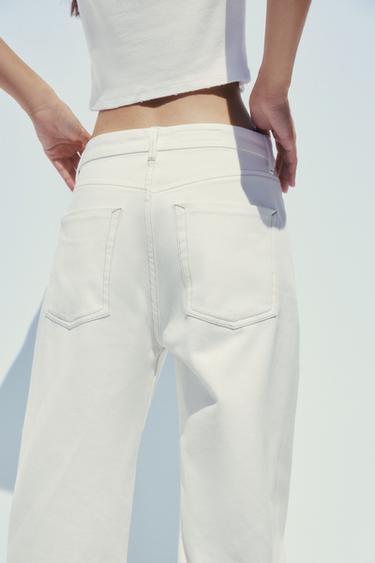 TRF CURVE HIGH-WAIST JEANS - Oyster-white by Zara - Image 5