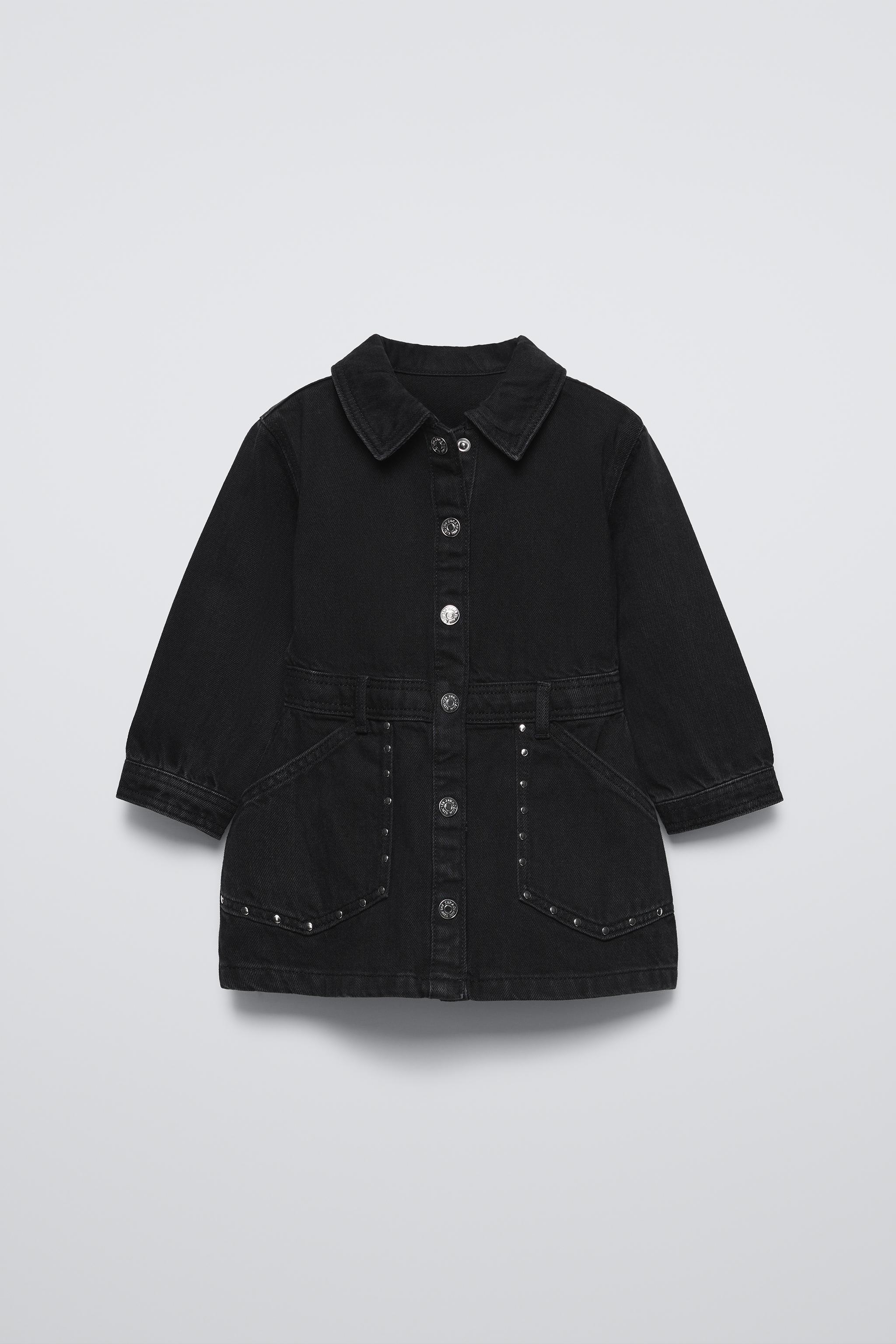 Studded denim jacket shops zara