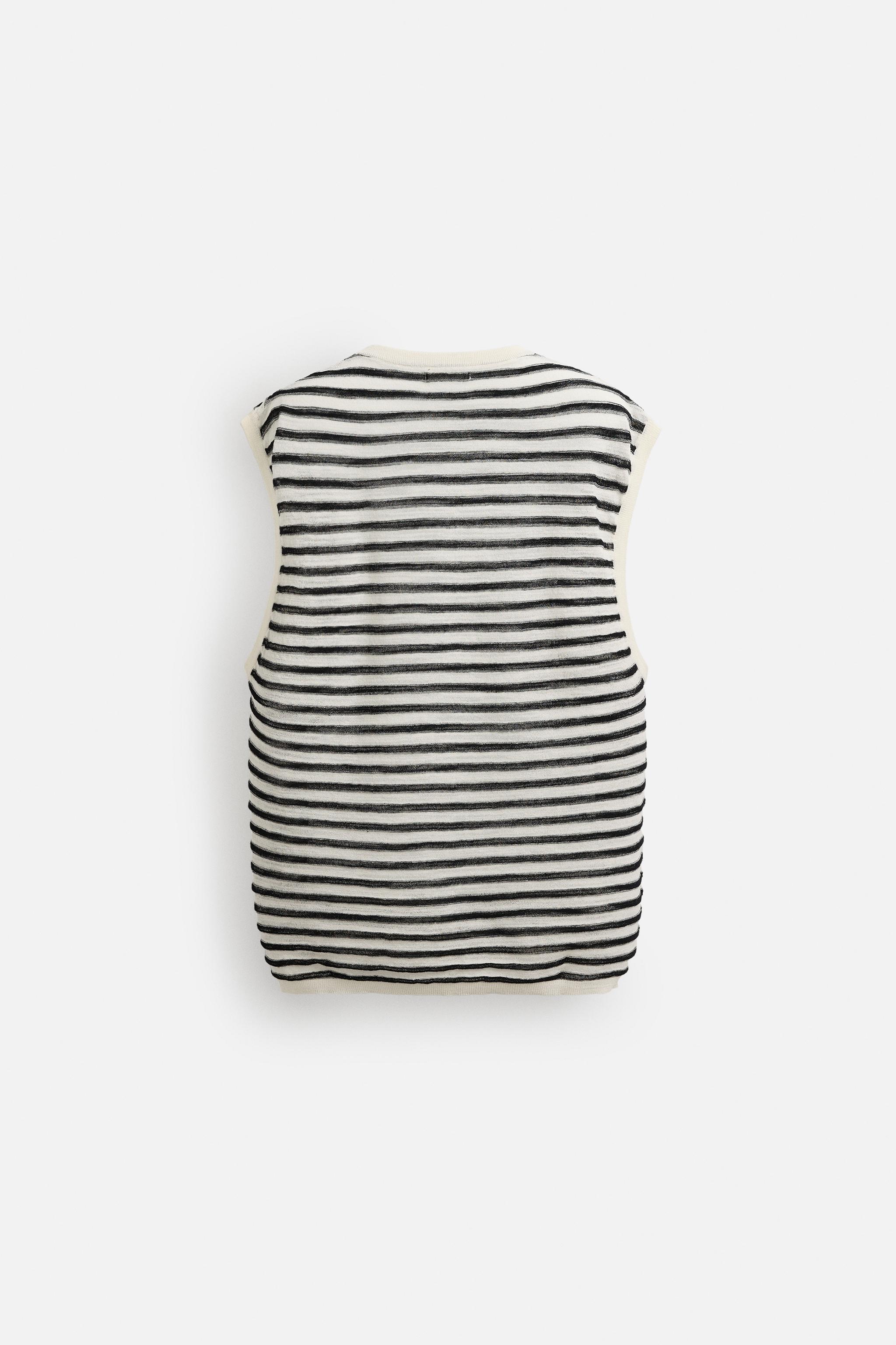 STRIPED KNIT TANK TOP - Striped | ZARA United States