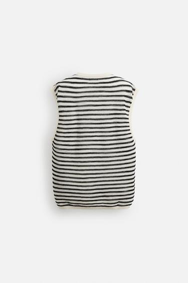 STRIPED KNIT TANK TOP - Stripes by Zara - Image 7